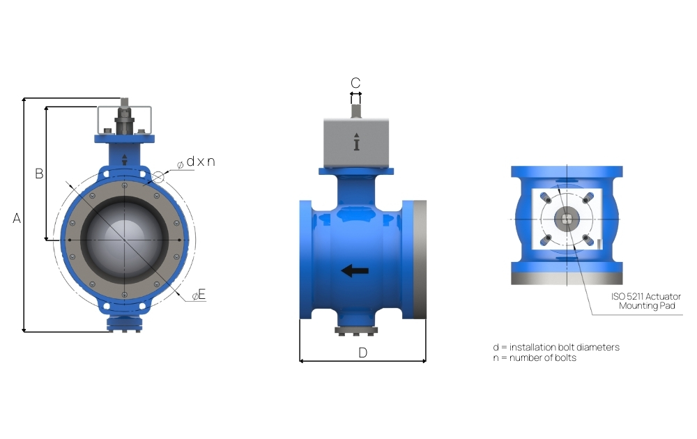 Tabela Demensional -Segmented V-Ball Valves